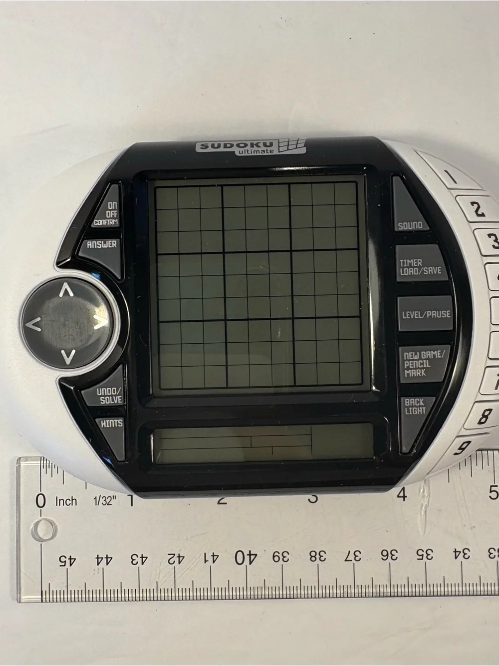 Sudoku ULTIMATE Electronic Handheld LCD Travel Game Screen WORKS